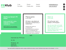 Tablet Screenshot of prklub.cz